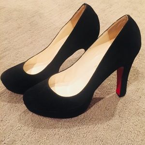 Christian Louboutin 140 bibi black suede size 39